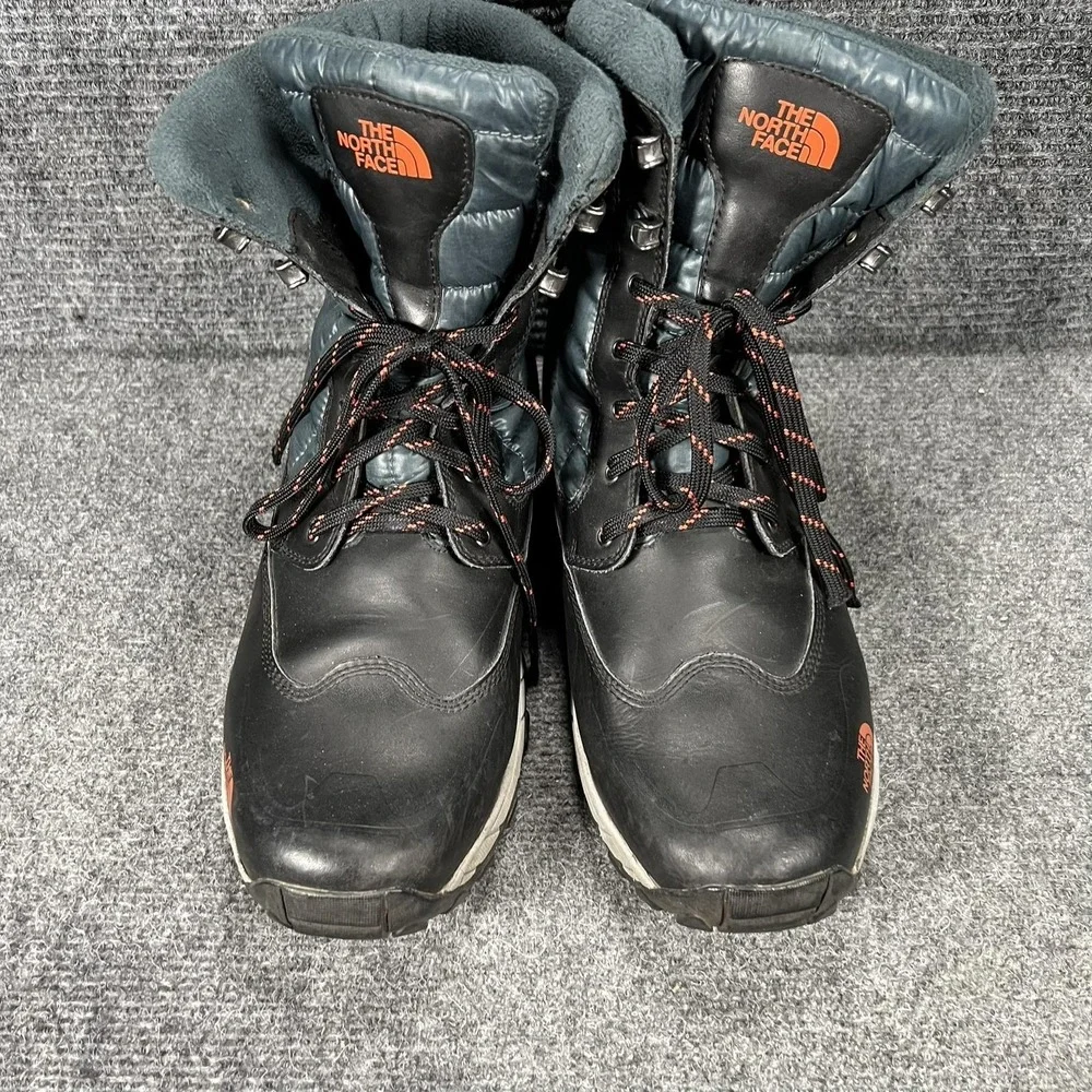 The North Face Boots Mens Size 11.5 Black Leather Insulated Snow NF00CXR9